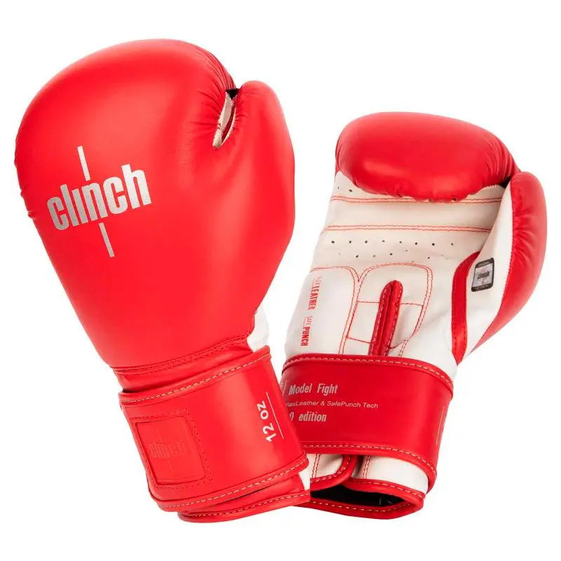 Перчатки бокс Clinch Fight 2.0 красно-белые С137 от магазина Супер Спорт