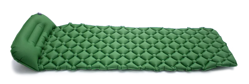 Коврик туристический надувной 180*55 зеленый от магазина Супер Спорт