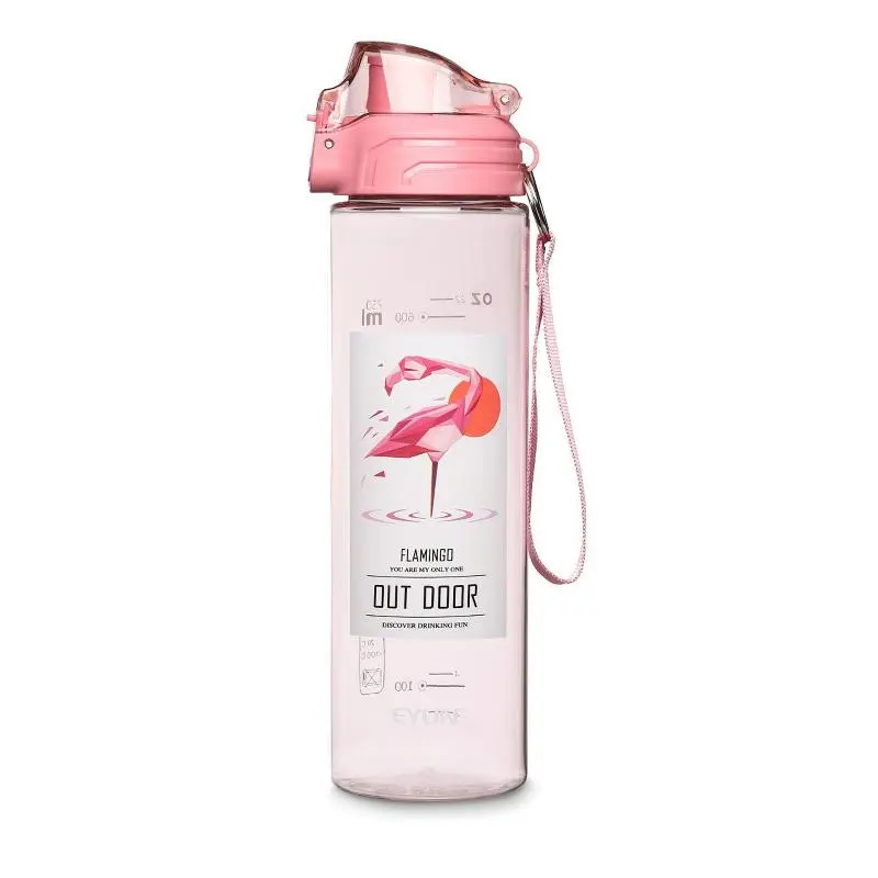 Бутылка для воды розовая 750 мл от магазина Супер Спорт