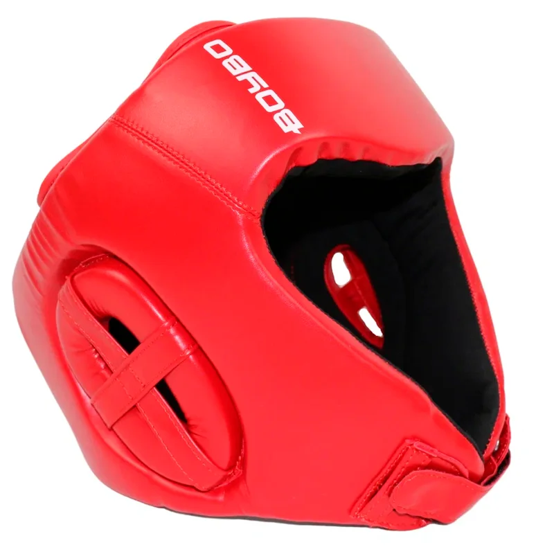 Шлем боксерский BoyBo TITAN IB-24 одобрены ФБ красный от магазина Супер Спорт
