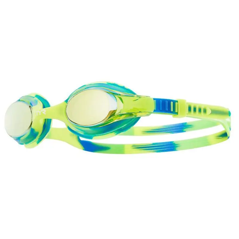 Очки для плавания TYR детские Swimple Tie Dye Mirrored лайм от магазина Супер Спорт