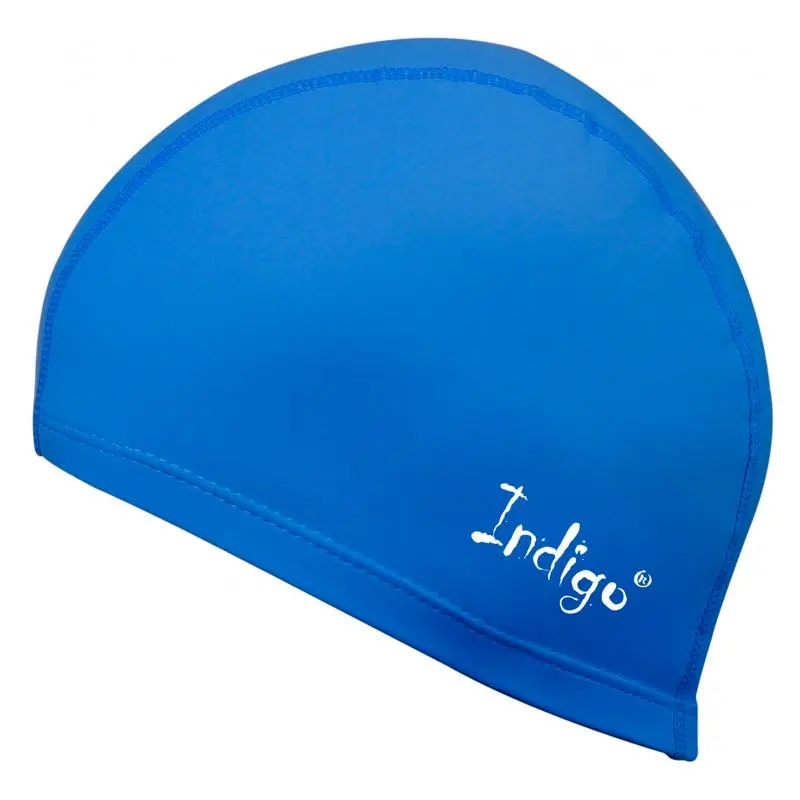 Шапочка для плавания INDIGO ткань с PU пропиткой IN048 от магазина Супер Спорт