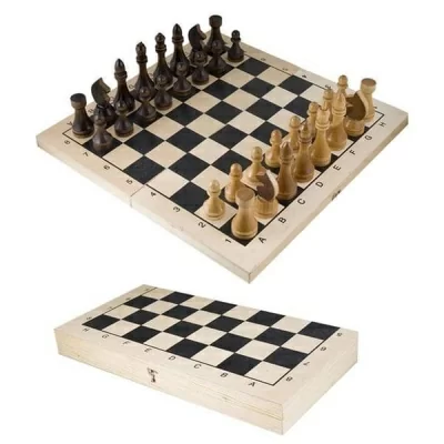 картинка Шахматы гроссмейстерские лакированные с доской 