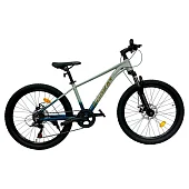 Велосипед горный PODKAT 24" рама 14" бирюзовый/чёрный от магазина Супер Спорт