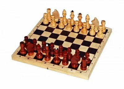 картинка Шахматы Larsen лакированые с доской 