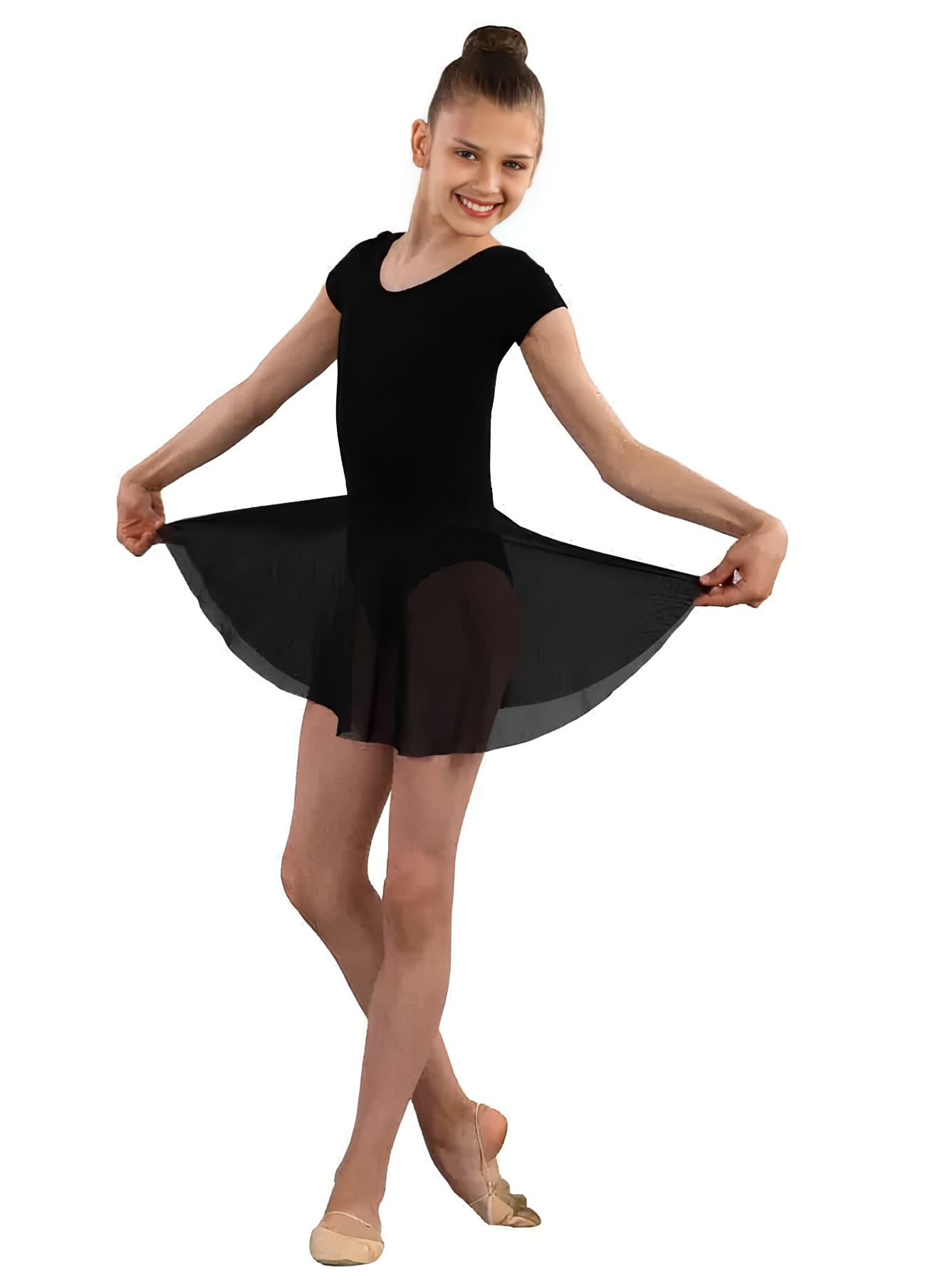 Юбка для танцев. Solo fd927-108. Балетное платье-Хитон для девочки. Хореографическая юбка.